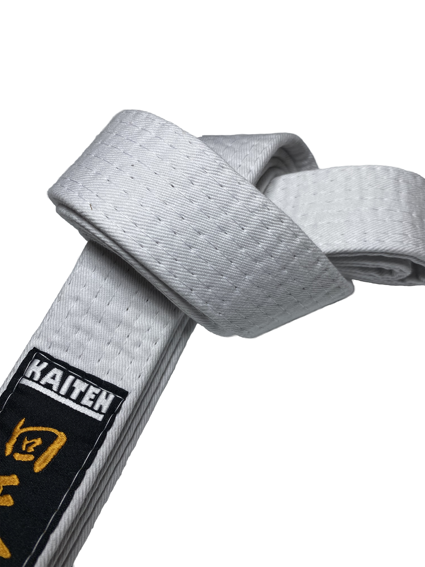 Ceinture de Karaté KAITEN Blanche - Largeur 4 cm - Ceinture Blanche Coton - Longueur 230 à 350 cm