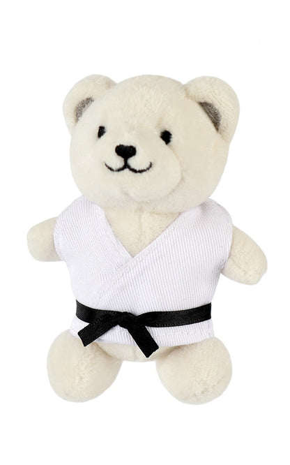 Porte-clés peluche arts martiaux 10 cm avec anneau (divers animaux au choix)