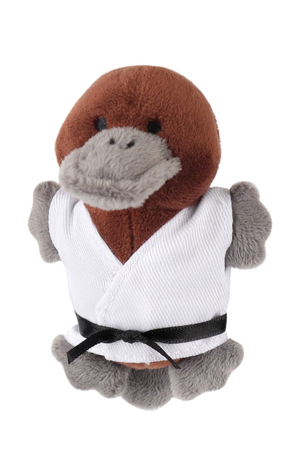 Porte-clés peluche arts martiaux 10 cm avec anneau (divers animaux au choix)