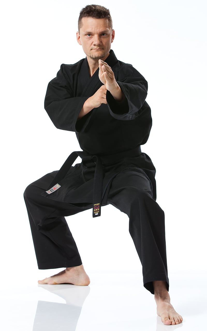 KARATE GI, TOKAIDO BUJIN KURO, combinaison de karaté 14oz noire