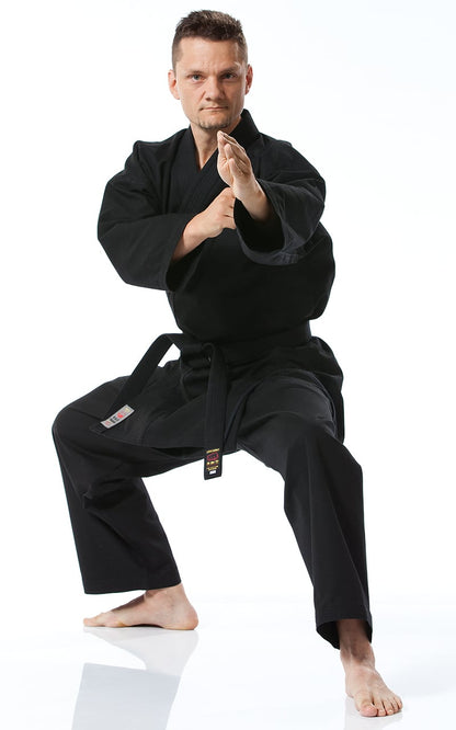 KARATE GI, TOKAIDO BUJIN KURO, combinaison de karaté 14oz noire