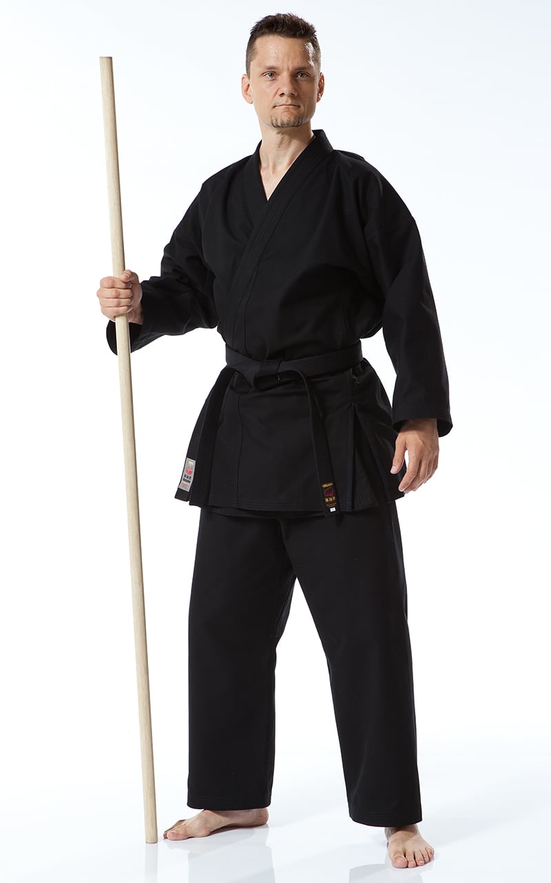 KARATE GI, TOKAIDO BUJIN KURO, combinaison de karaté 14oz noire