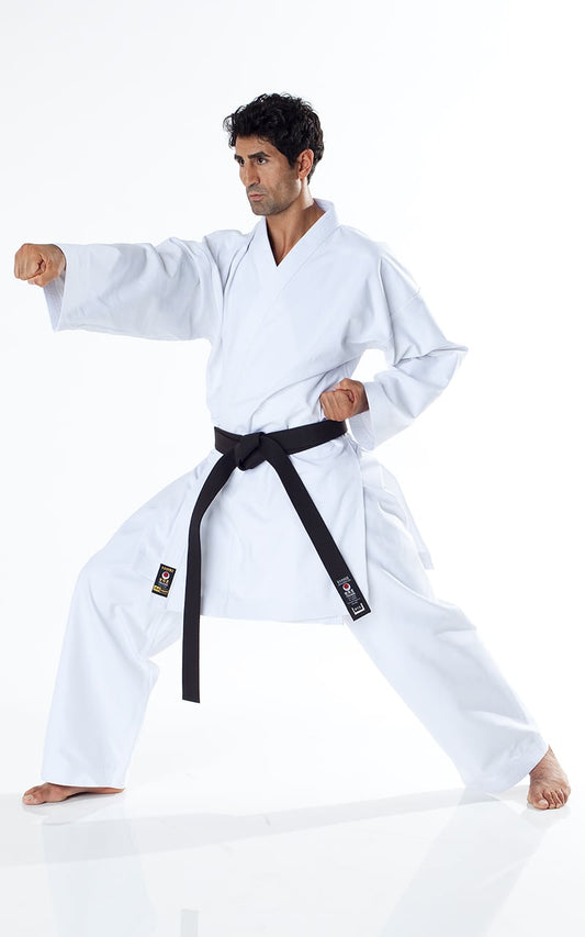 JKA KARATE GI, TOKAIDO TSUNAMI GOLD, combinaison de karaté 14oz blanche