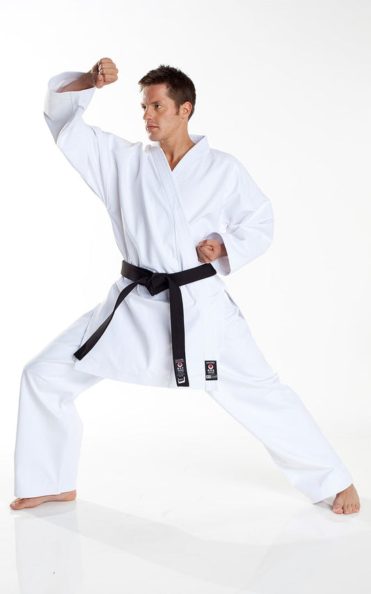 JKA KARATE GI, TOKAIDO TSUNAMI Argent, combinaison de karaté 12oz blanc