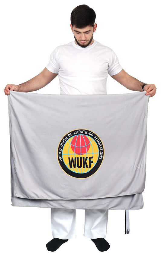 TOKAIDO Karate Badetuch grau WUKF 150 x 100 cm - Mikrofaser Handtuch