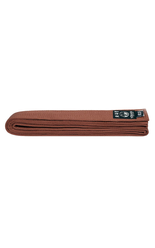 Ceinture couleur karaté, TOKAIDO, coton marron