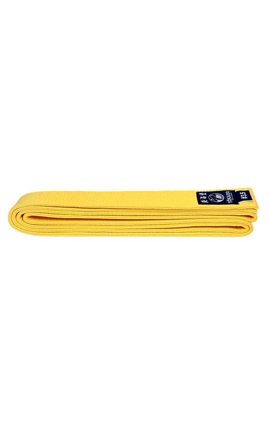 Ceinture de couleur karaté, TOKAIDO, coton jaune