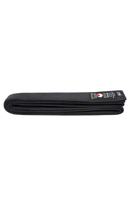Ceinture noire de karaté, TOKAIDO, soie artificielle 4,5 cm de large