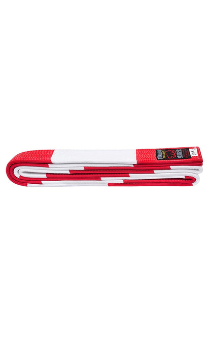 Ceinture de karaté Grandmaster, TOKAIDO Grandmaster rouge-blanc bloqué
