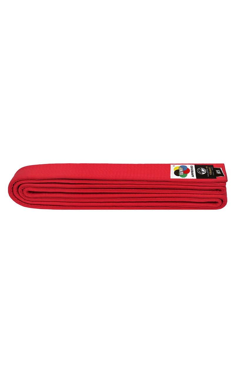 Ceinture de karaté Kata, TOKAIDO, WKF rouge