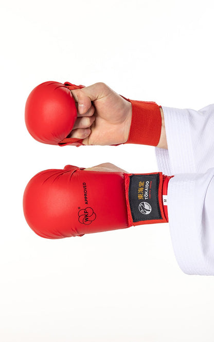 Protège-poignets de karaté, TOKAIDO Junior, WKF - rouge