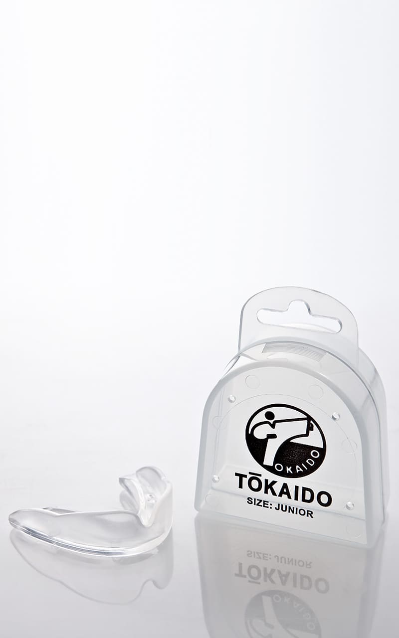 Protège-dents de karaté, TOKAIDO, transparent. Boîte incluse – Transparent