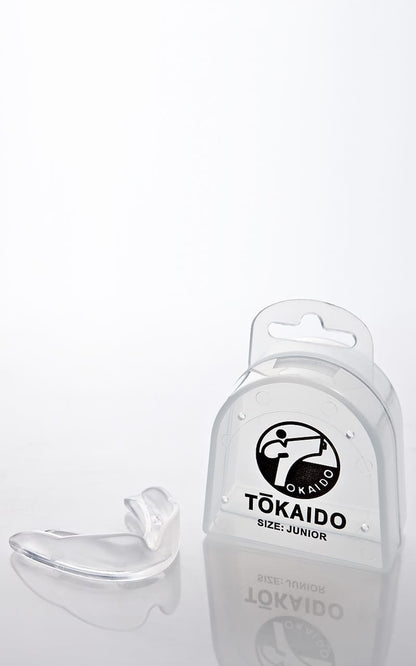 Protège-dents de karaté, TOKAIDO, transparent. Boîte incluse – Transparent