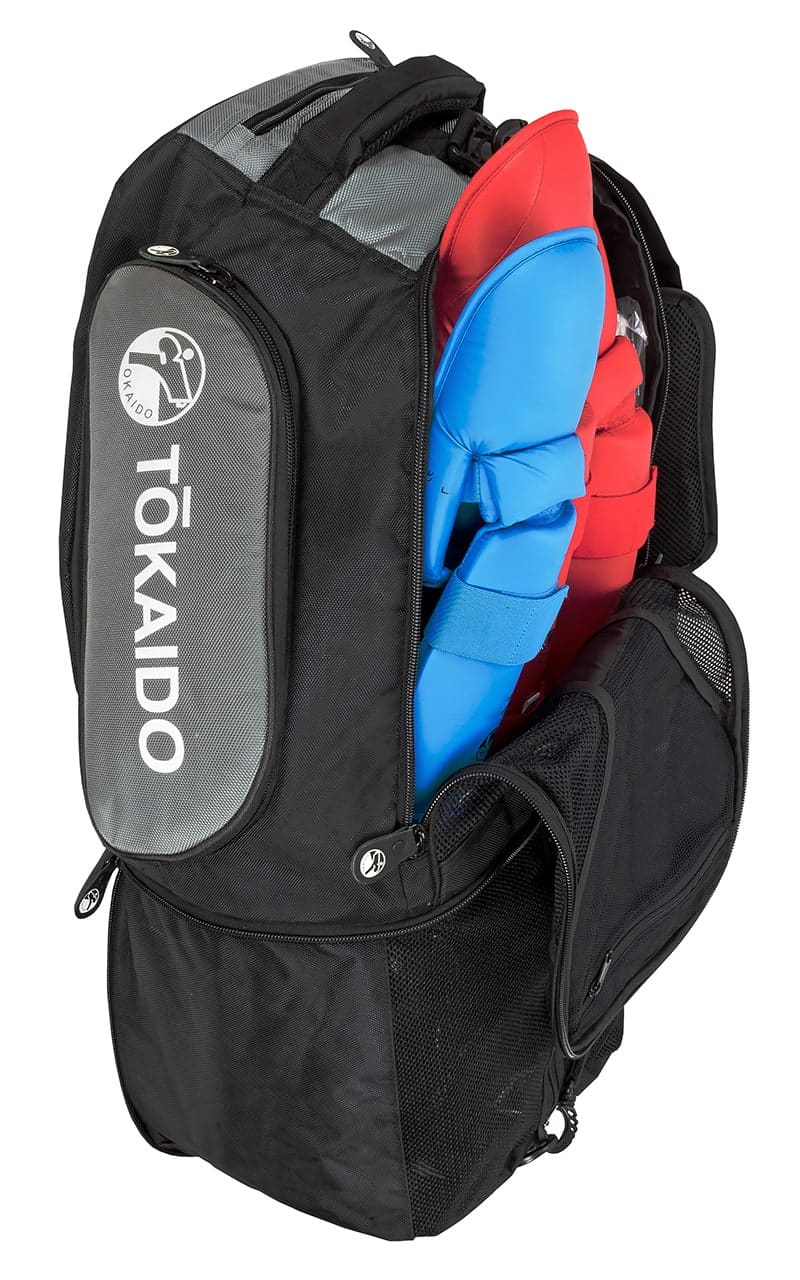 Sac de karaté multifonction, TOKAIDO Monster Bag, noir/gris - sac à dos