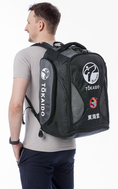 Sac de karaté multifonction, TOKAIDO Monster Bag, noir/gris - sac à dos