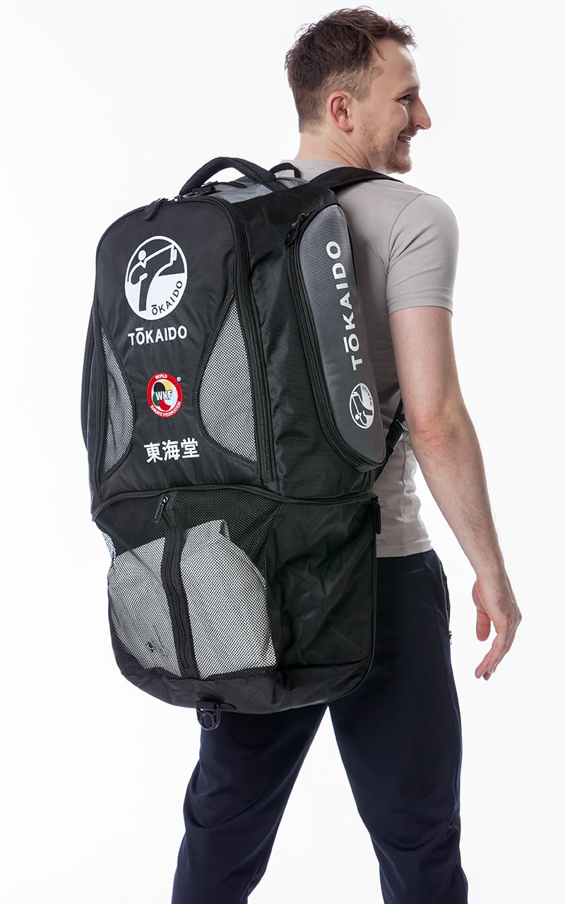 Sac de karaté multifonction, TOKAIDO Monster Bag, noir/gris - sac à dos