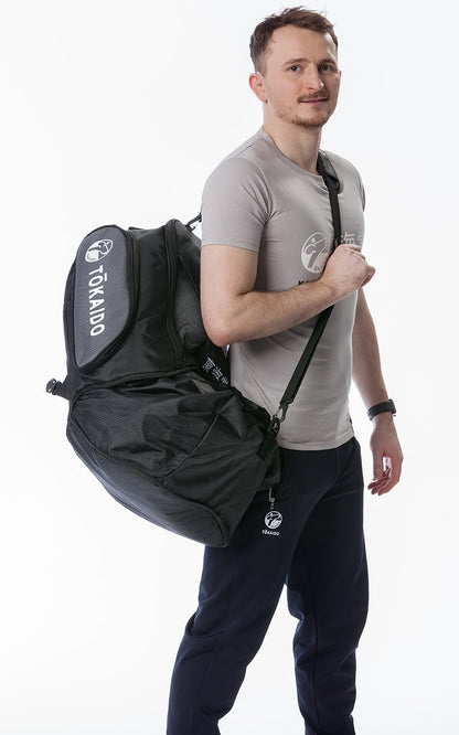 Sac de karaté multifonction, TOKAIDO Monster Bag, noir/gris - sac à dos
