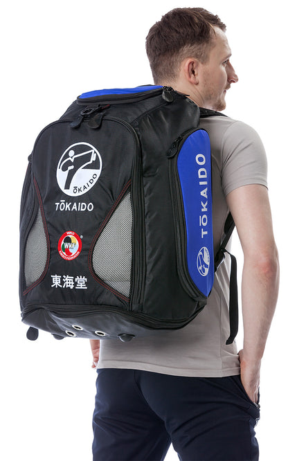 Sac de karaté multifonction, TOKAIDO Monster Bag PRO, couleur sac à dos noir/rouge