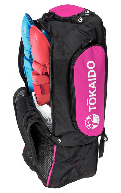 Sac de karaté multifonction, TOKAIDO Monster Bag PRO, couleur sac à dos noir/rouge