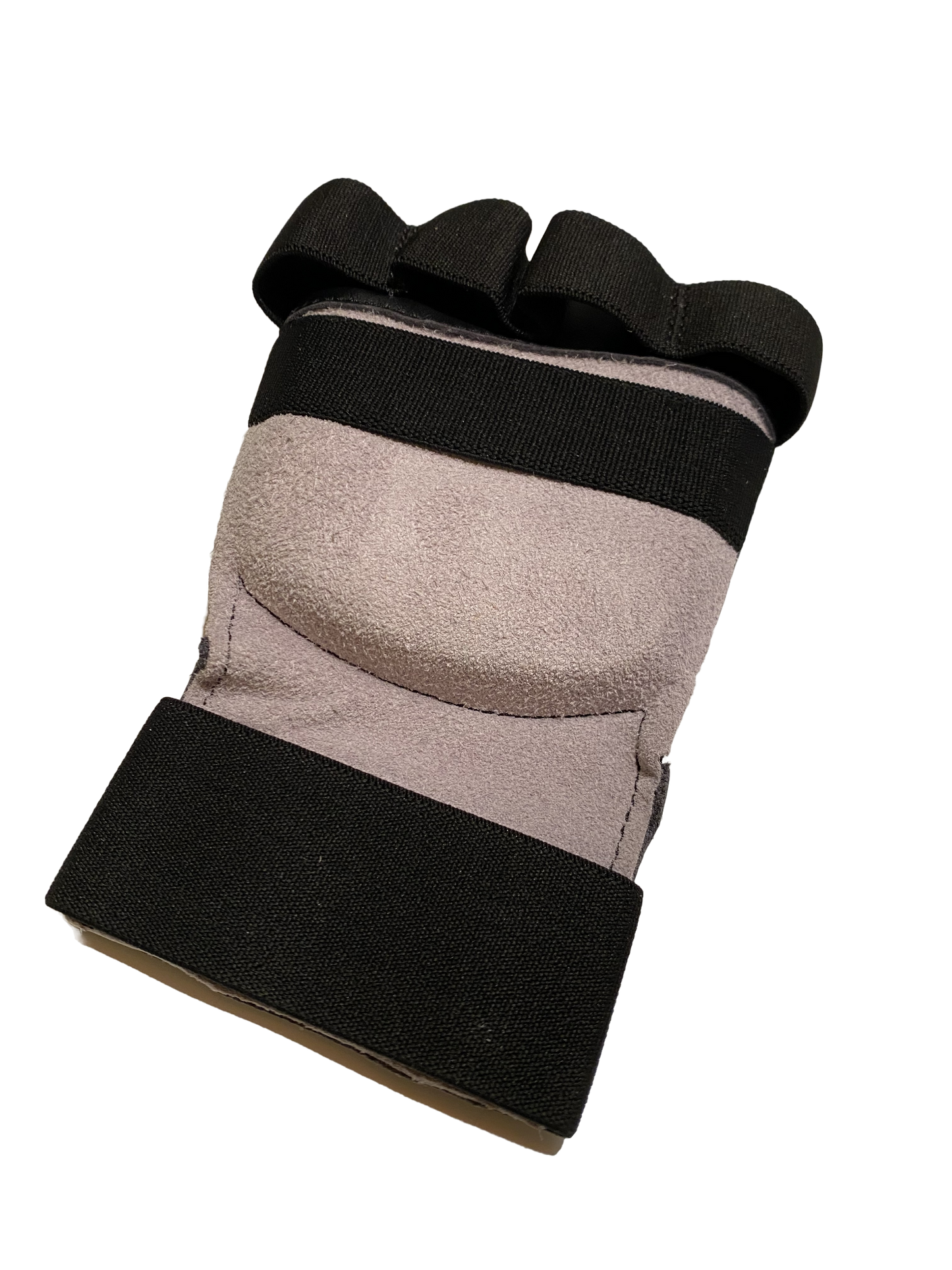 Protège-poings de karaté TEKKA BUDO, noir mat, mitaine en cuir véritable, passants pour les doigts avec bande élastique