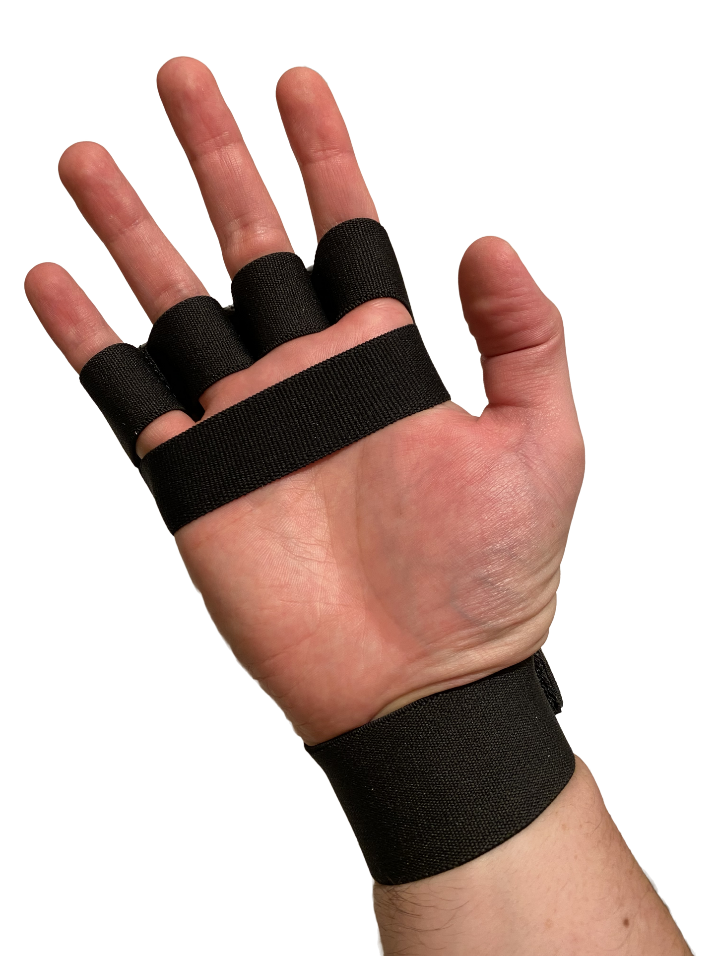 Protège-poings de karaté TEKKA BUDO, noir mat, mitaine en cuir véritable, passants pour les doigts avec bande élastique