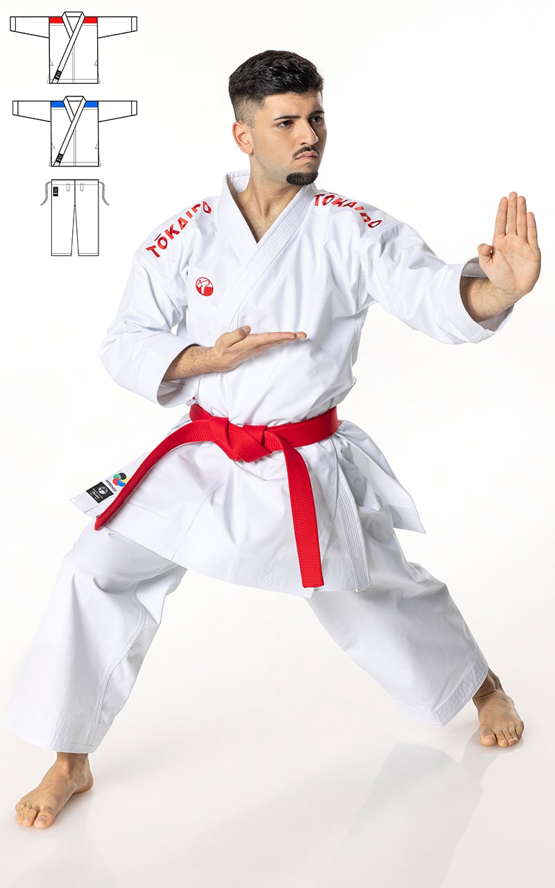 Karategi TOKAIDO KATA MASTER DUO, WKF, combinaison de karaté 13,5 oz