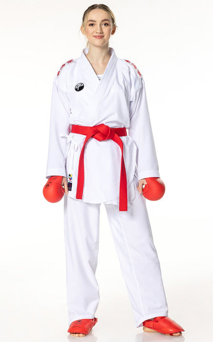 TOKAIDO KUMITE MASTER Velcro, WKF, combinaison de karaté 3,5 oz