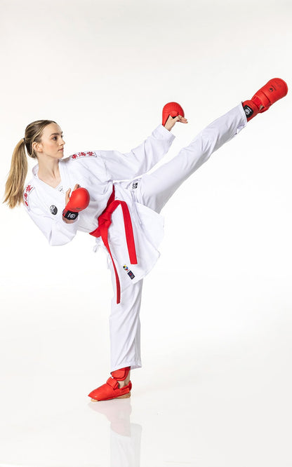 TOKAIDO KUMITE MASTER Velcro, WKF, combinaison de karaté 3,5 oz
