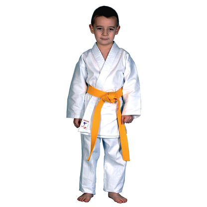 Tenue de karaté KAITEN pour débutant Eco 2 - Karate Gi blanc en coton 7 oz - pantalon avec ceinture élastique