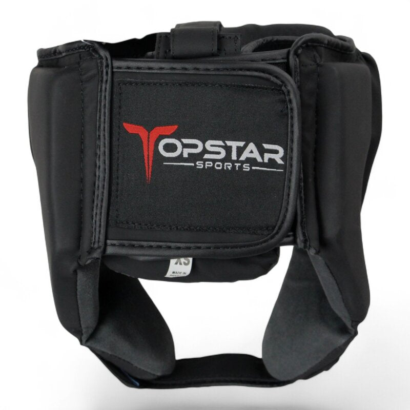 Kopfschutz BLACK PANTHER schwarz, Premium Kunstleder in Matt