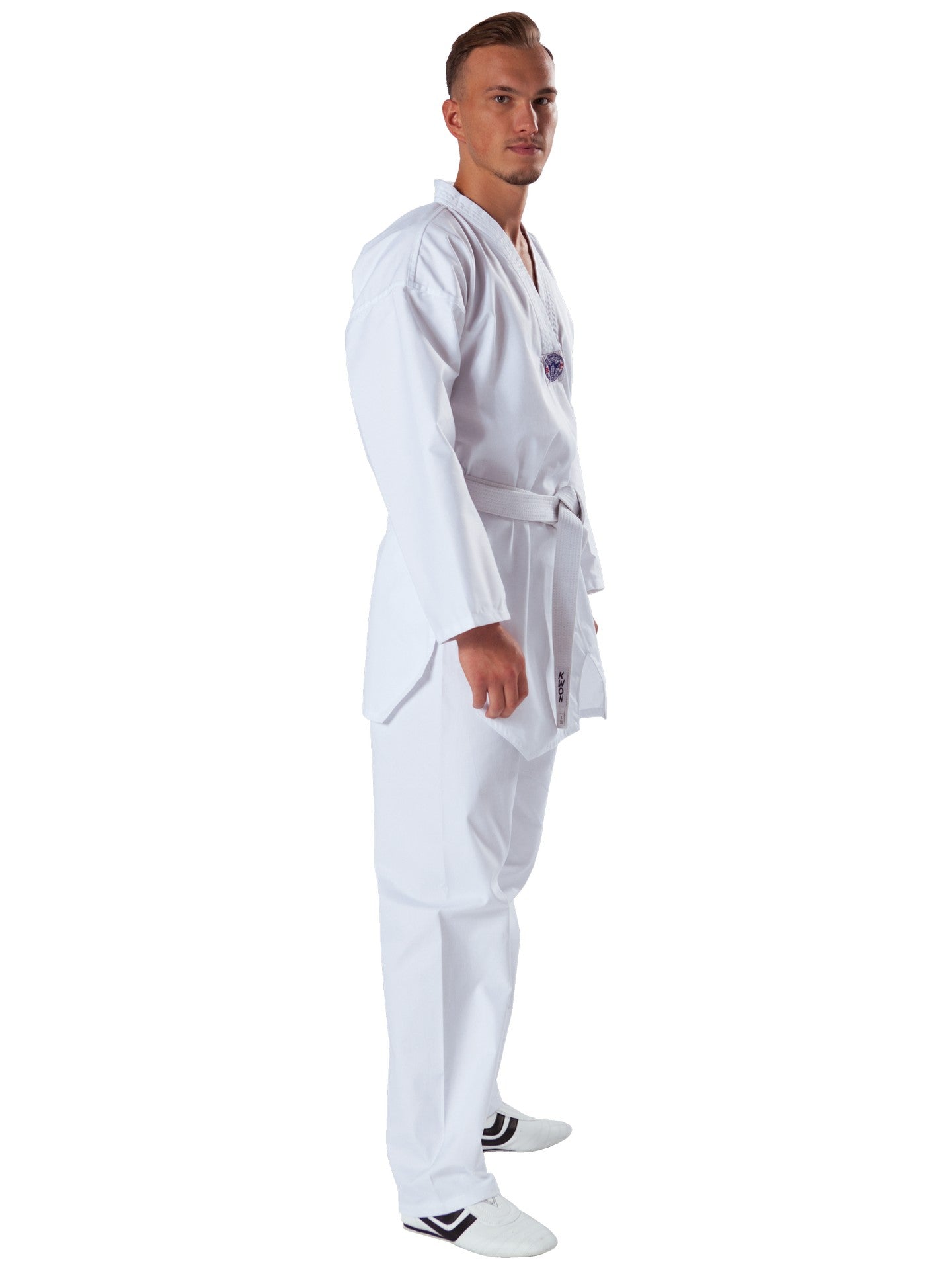 Chanson de la tenue de taekwondo KWON (R) - Tenue de TKD pour enfants débutants avec veste