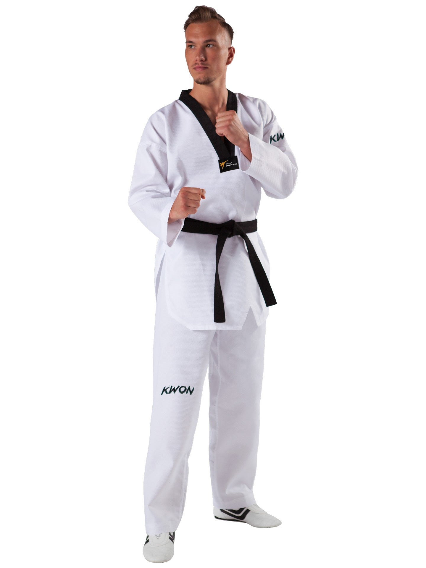 Combinaison de Taekwondo KWON (R) Starfighter à revers noir