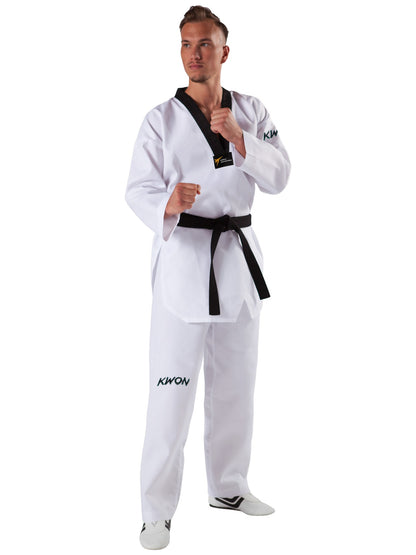 Combinaison de Taekwondo KWON (R) Starfighter à revers noir