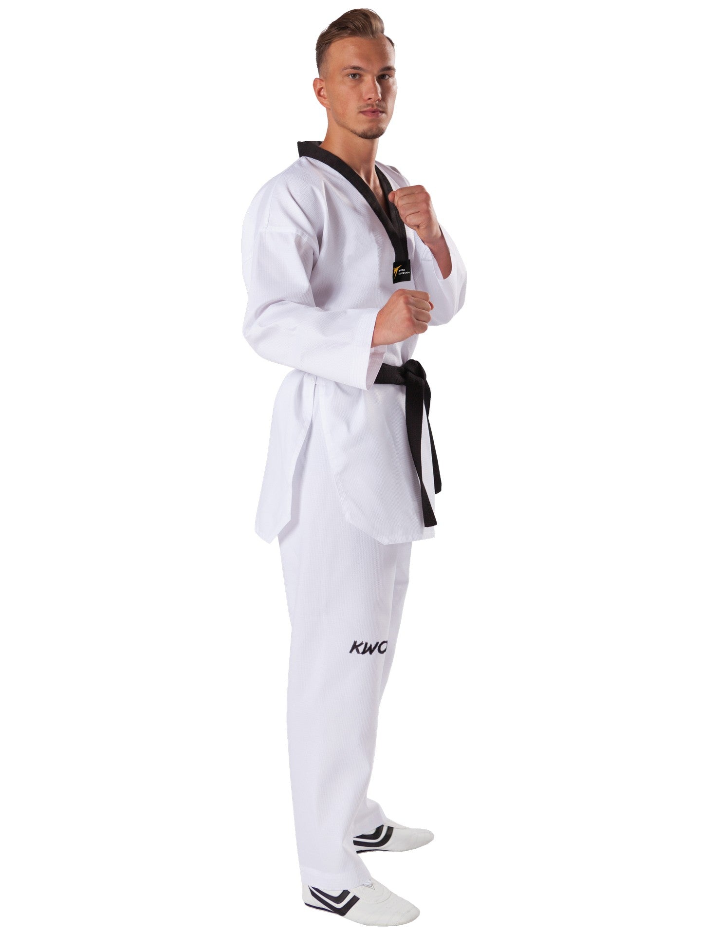 Combinaison de Taekwondo KWON (R) Starfighter à revers noir
