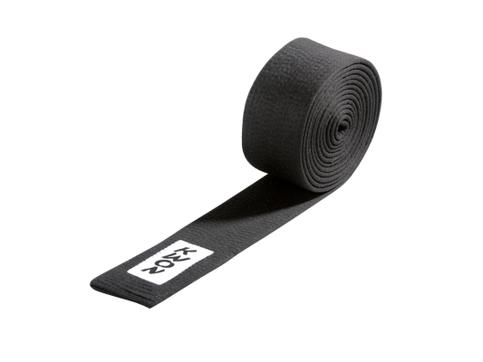 Ceinture Budo KWON (R) noire 6 cm de large Ceinture noire en coton extra large