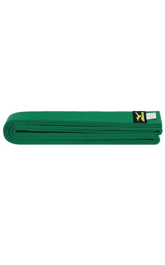 Ceinture de judo MIZUNO Verte - 4,5 cm de large - Coton résistant