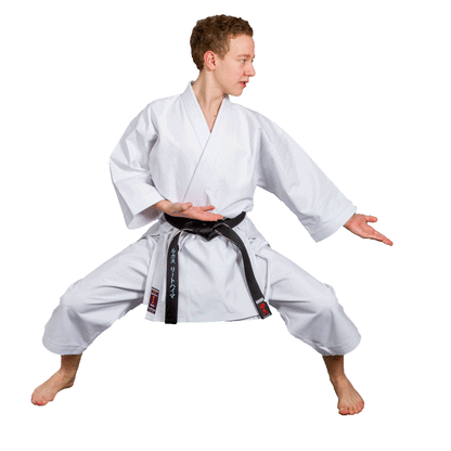 Tenue de karaté KAITEN Monarch Kata - Karaté Gi blanc 14 oz coton - Pantalon avec ceinture élastique