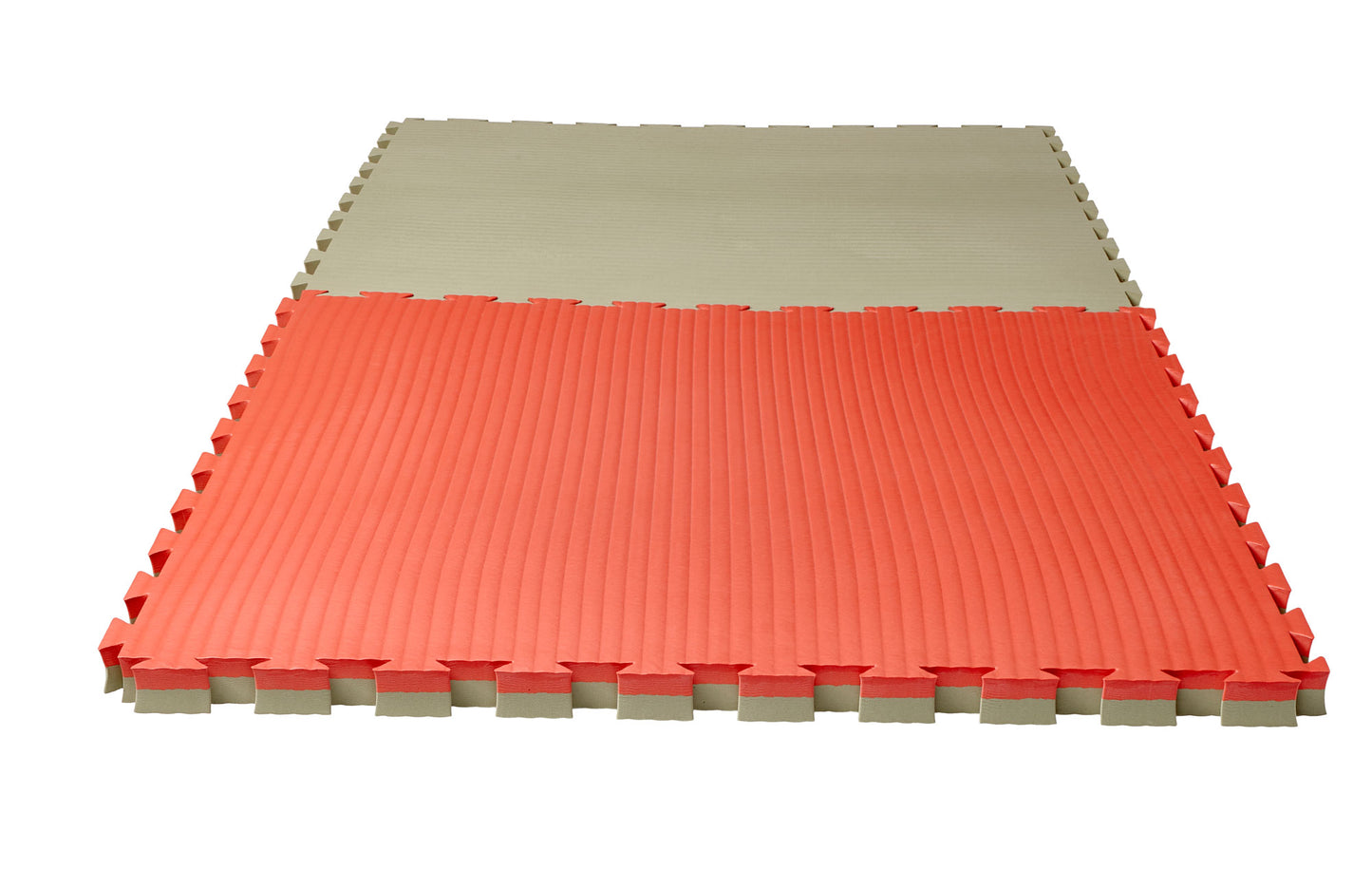 Tapis d'arts martiaux puzzle mat Pro Tatami 4 cm tapis réversible rouge/vert classique