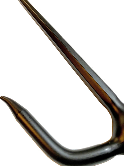 SET Fourchettes Sai noires avec étui pour armes - 48,5 cm (paire) Forme octogonale à 8 tranchants