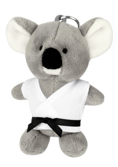 Porte-clés peluche arts martiaux 10 cm avec anneau (divers animaux au choix)