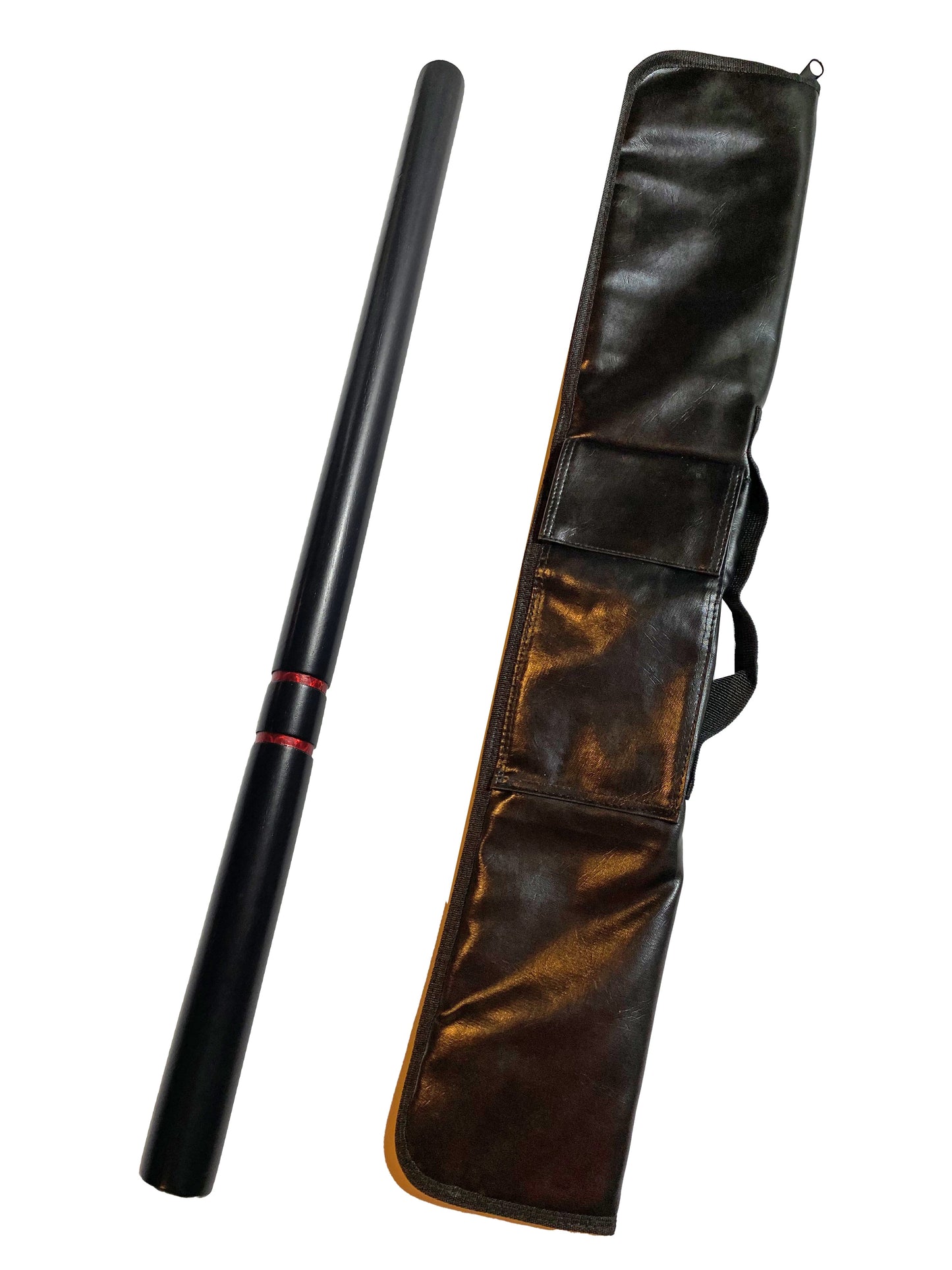 SET bâton d'escrime noir avec sac d'arme - 65 cm conception robuste