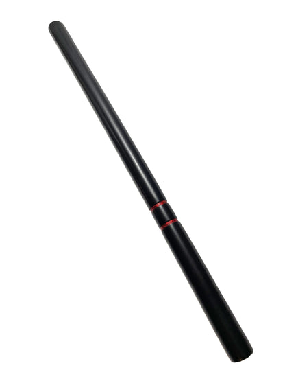 Lot de 10 bâtons d'escrime noirs - conception robuste - bâton d'entraînement 65 cm - bâton Arnis bois chêne bâton court Kali