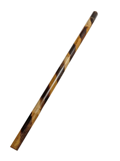 Lot de 10 bâtons d'escrime - Bâton d'entraînement en rotin 65 cm - motif spirale de marque - bâton court en bois Arnis Kali