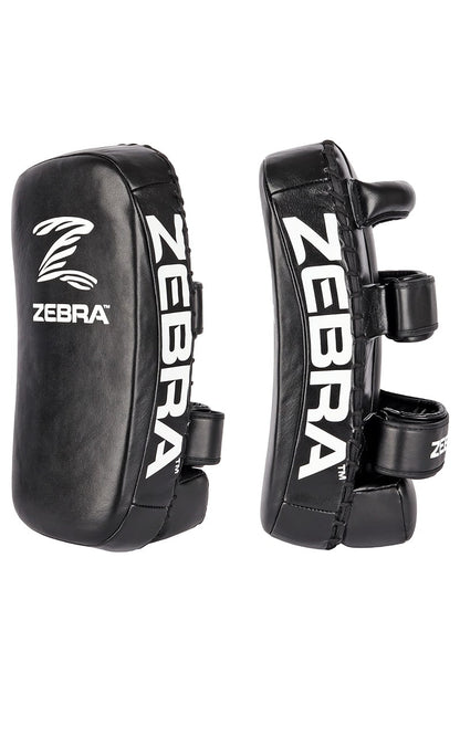 Mitaines ZEBRA Thai Pads Pro - Cuir véritable noir 41 x 20 x 12 cm - MMA, Muay Thai, Kickboxing
