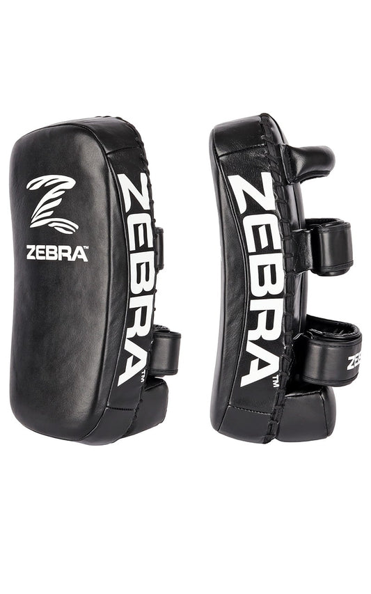 Mitaines ZEBRA Thai Pads Pro - Cuir véritable noir 41 x 20 x 12 cm - MMA, Muay Thai, Kickboxing