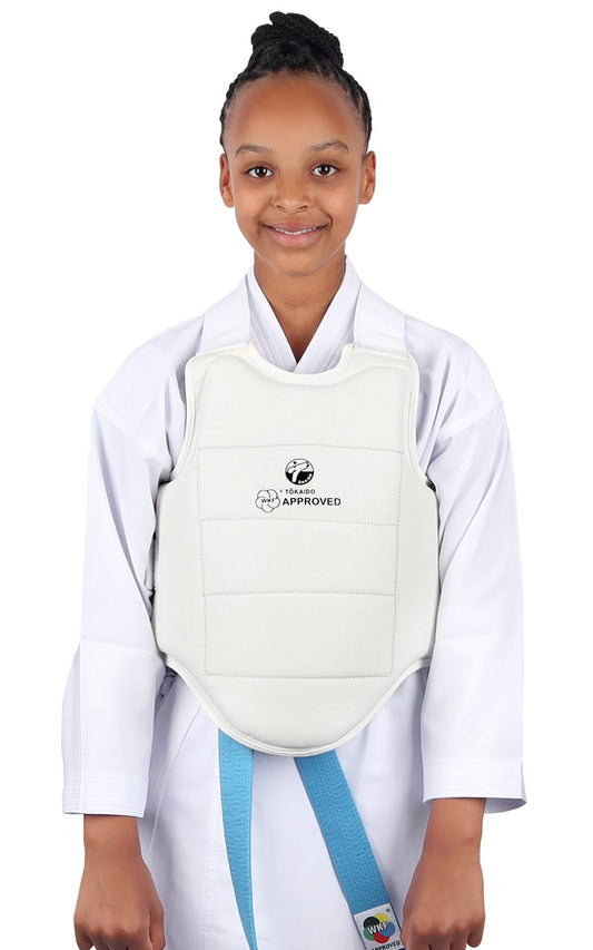 Gilet de karaté pour enfant, TOKAIDO Youth League, WKF - Blanc