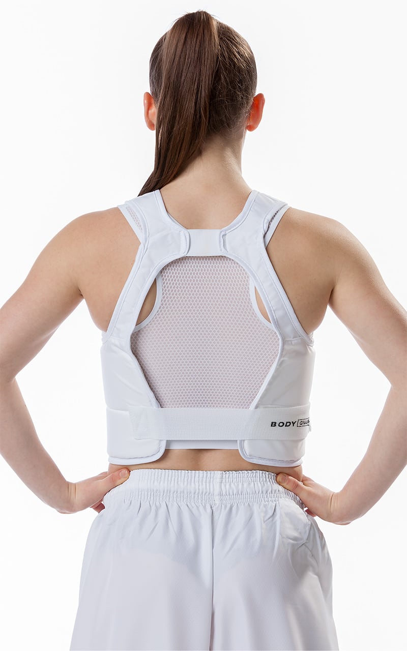 Gilet de karaté, TOKAIDO Body Guard Pro, WKF - Blanc