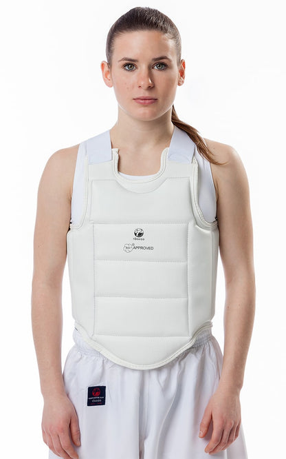 Gilet de protection karaté, TOKAIDO Body Guard, WKF - Blanc