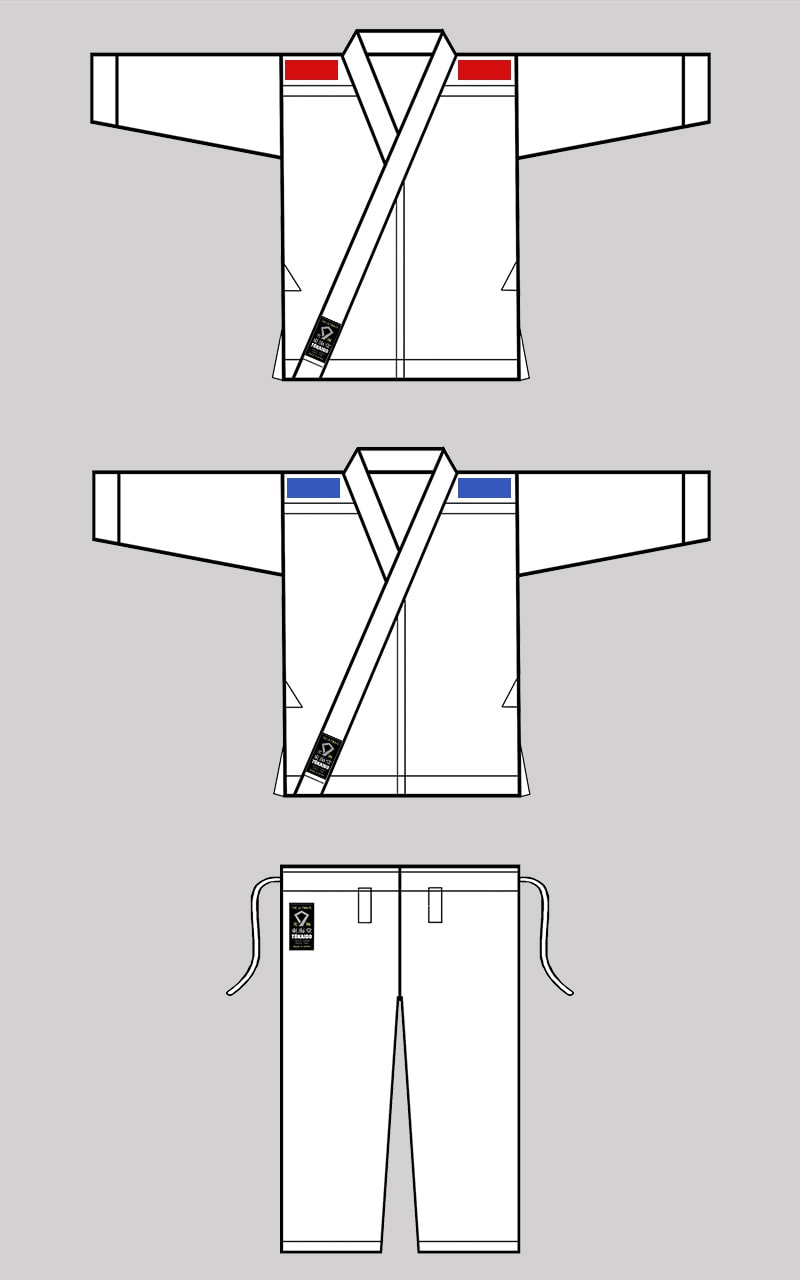 Karategi TOKAIDO KATA MASTER DUO, WKF, combinaison de karaté 13,5 oz