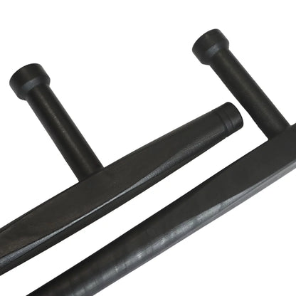 Tonfa en plastique dur Traditionnel noir